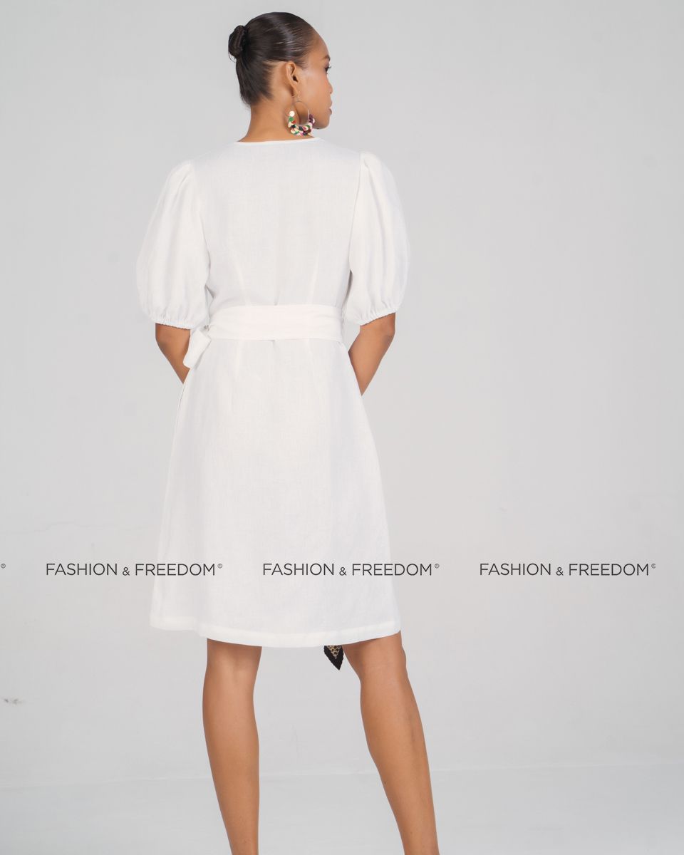 Đầm Linen Trắng New Linen New Horizon