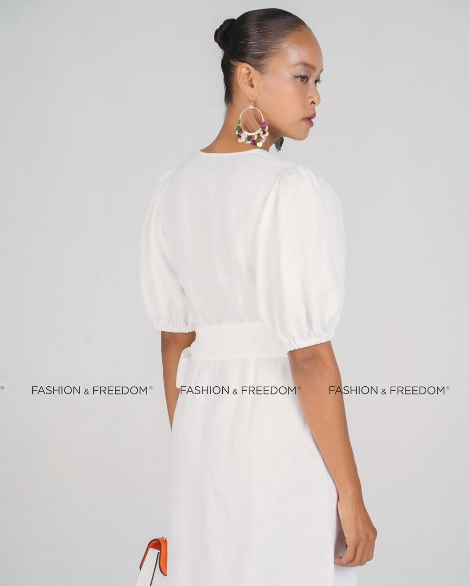 Đầm Linen Trắng New Linen New Horizon