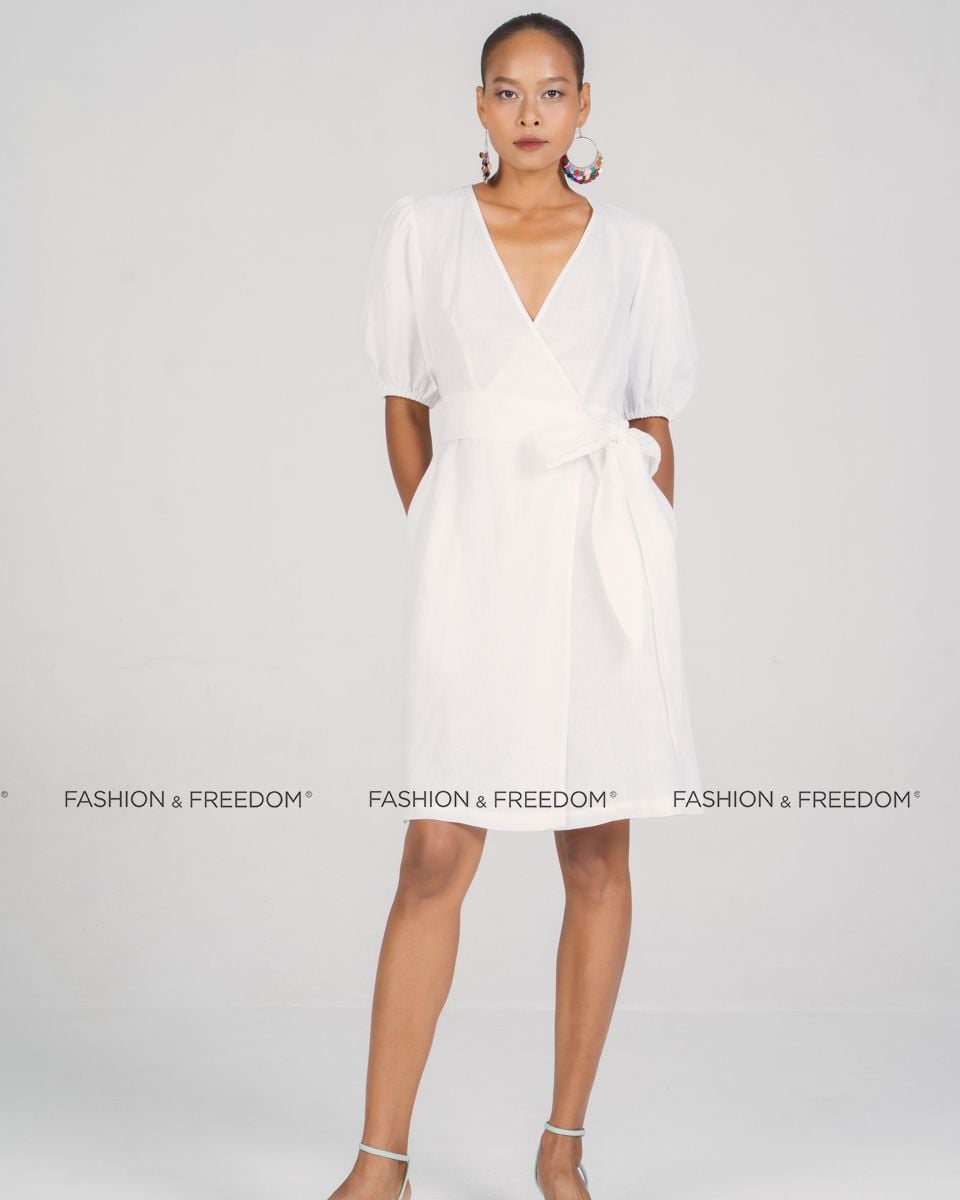 Đầm Linen Trắng New Linen New Horizon