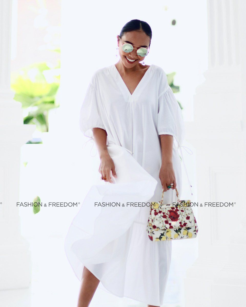 Đầm Cotton Trắng Chocola Fall In Love