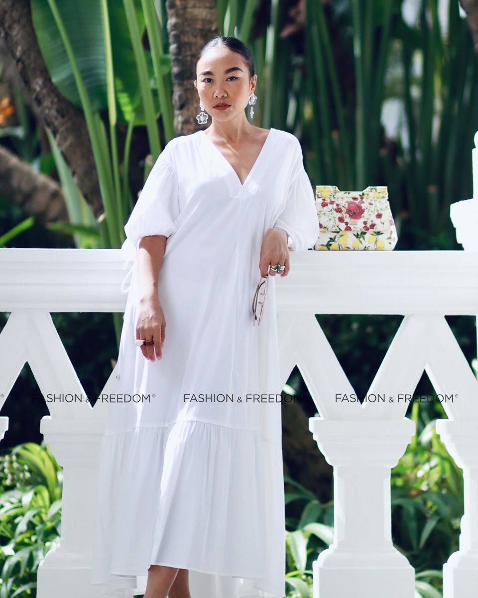 Đầm Cotton Trắng Chocola Fall In Love