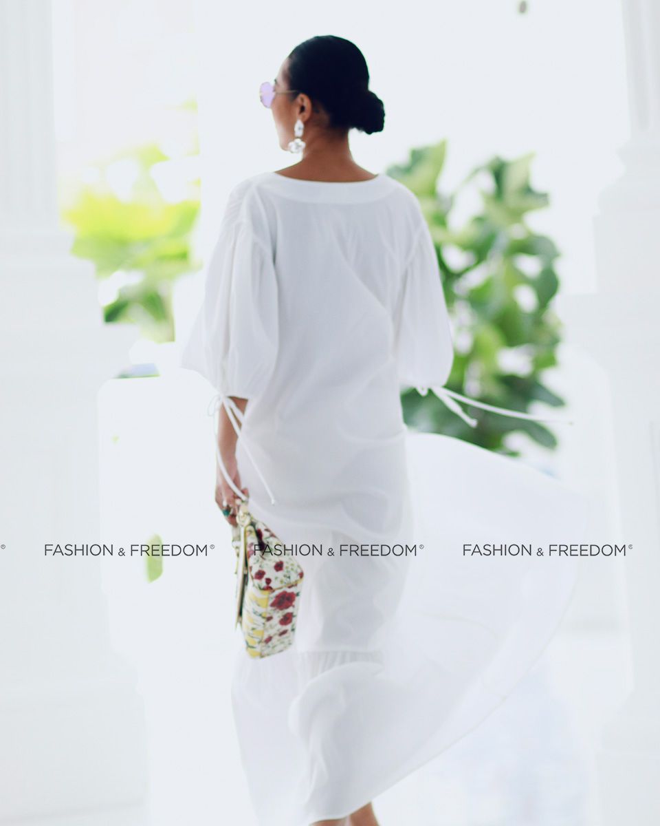 Đầm Cotton Trắng Chocola Fall In Love