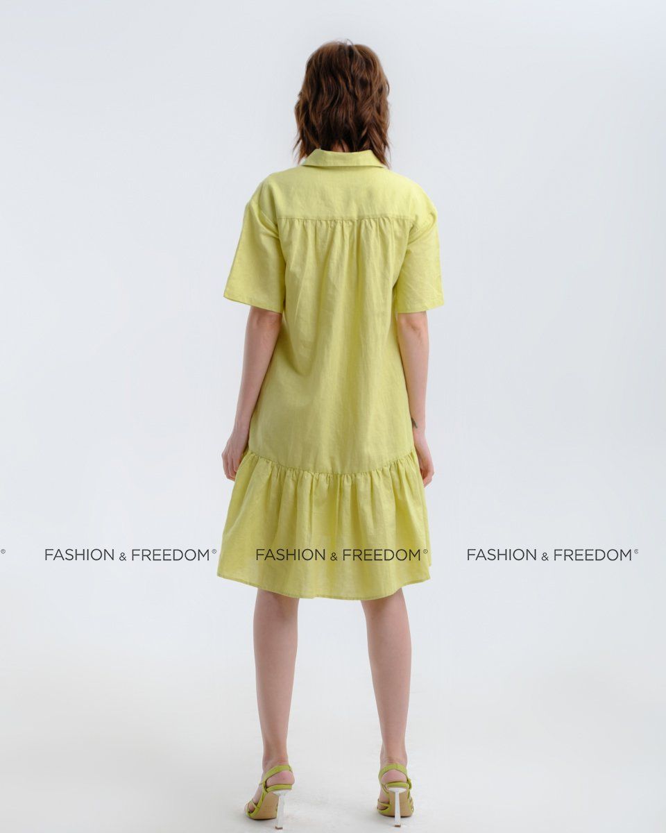 Đầm Linen Xanh Cốm Hương Mùa Hè