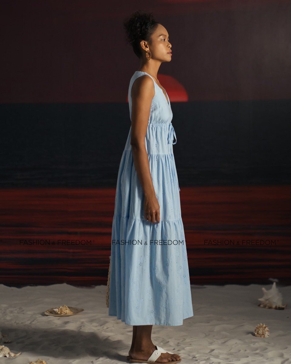 Đầm Cotton Xanh Summer Get Away