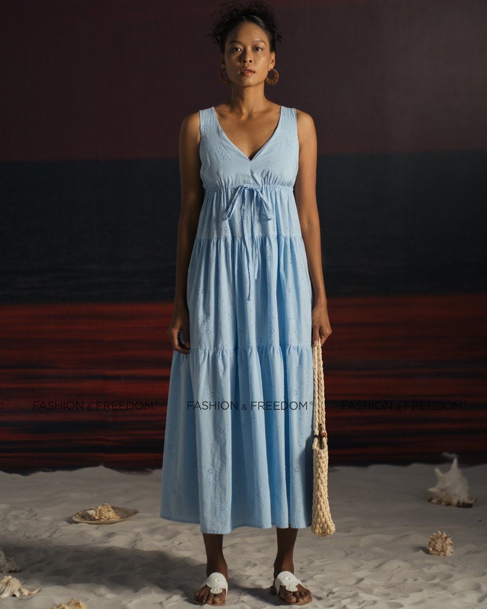 Đầm Cotton Xanh Summer Get Away