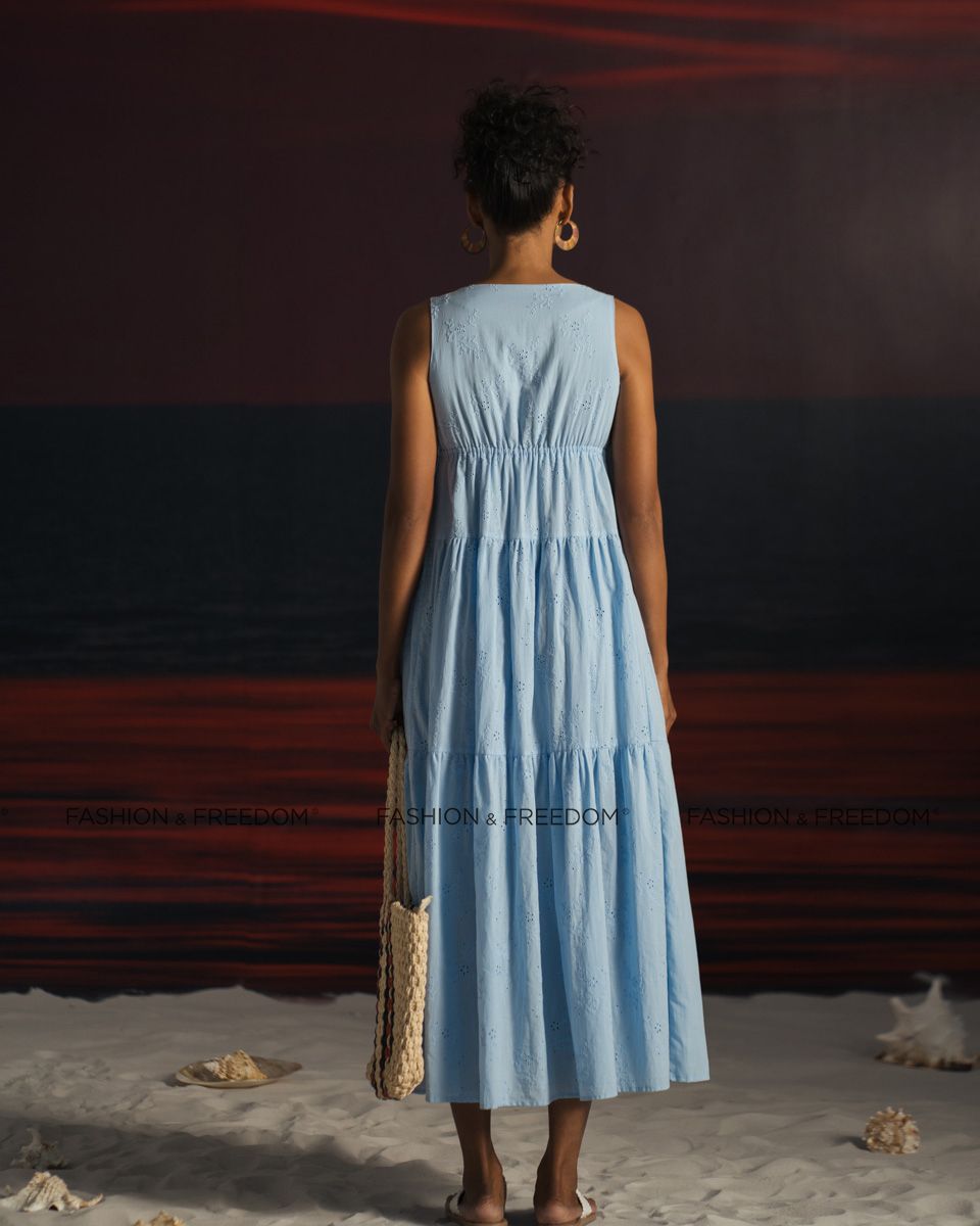 Đầm Cotton Xanh Summer Get Away