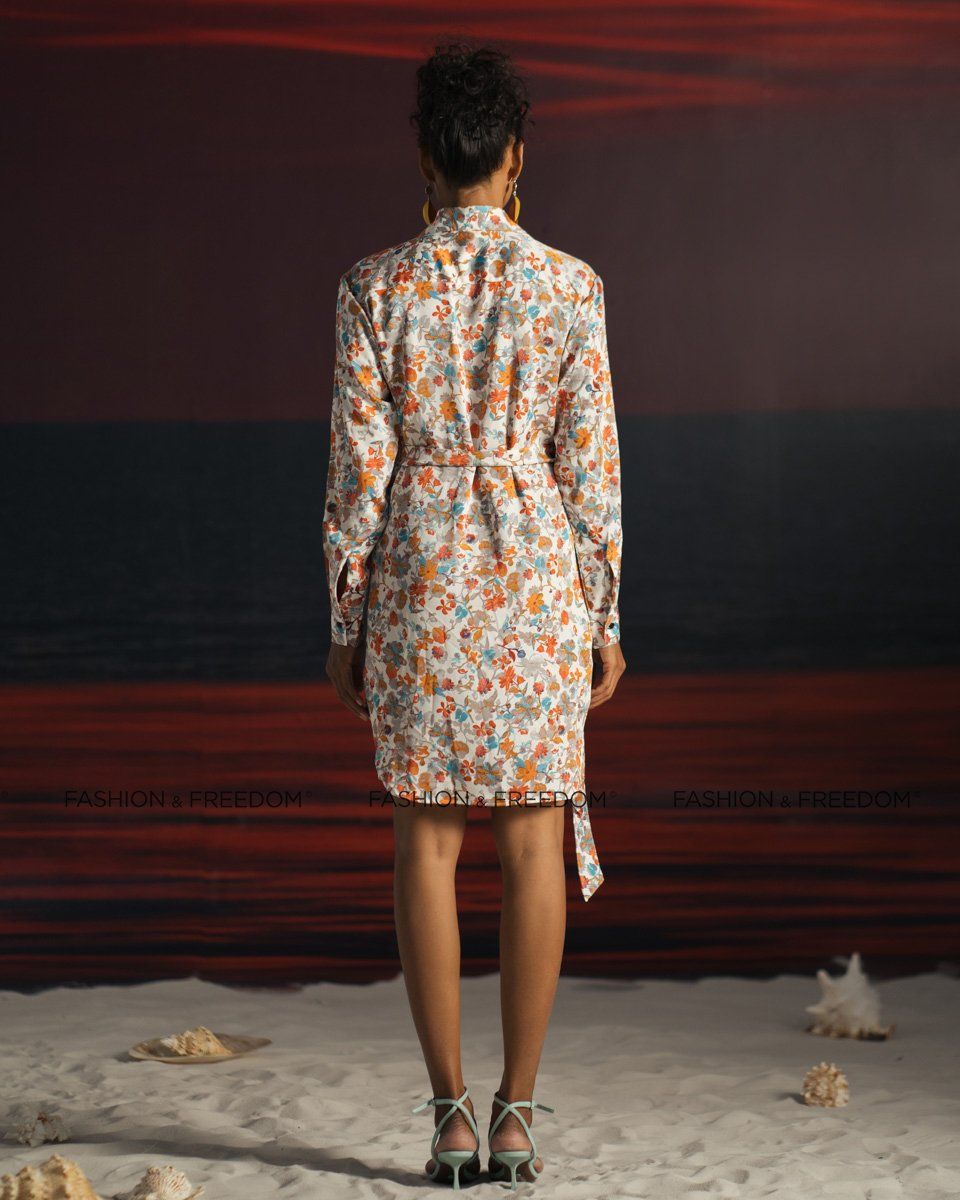 Đầm Lụa Cam Hoa Summer Get Away