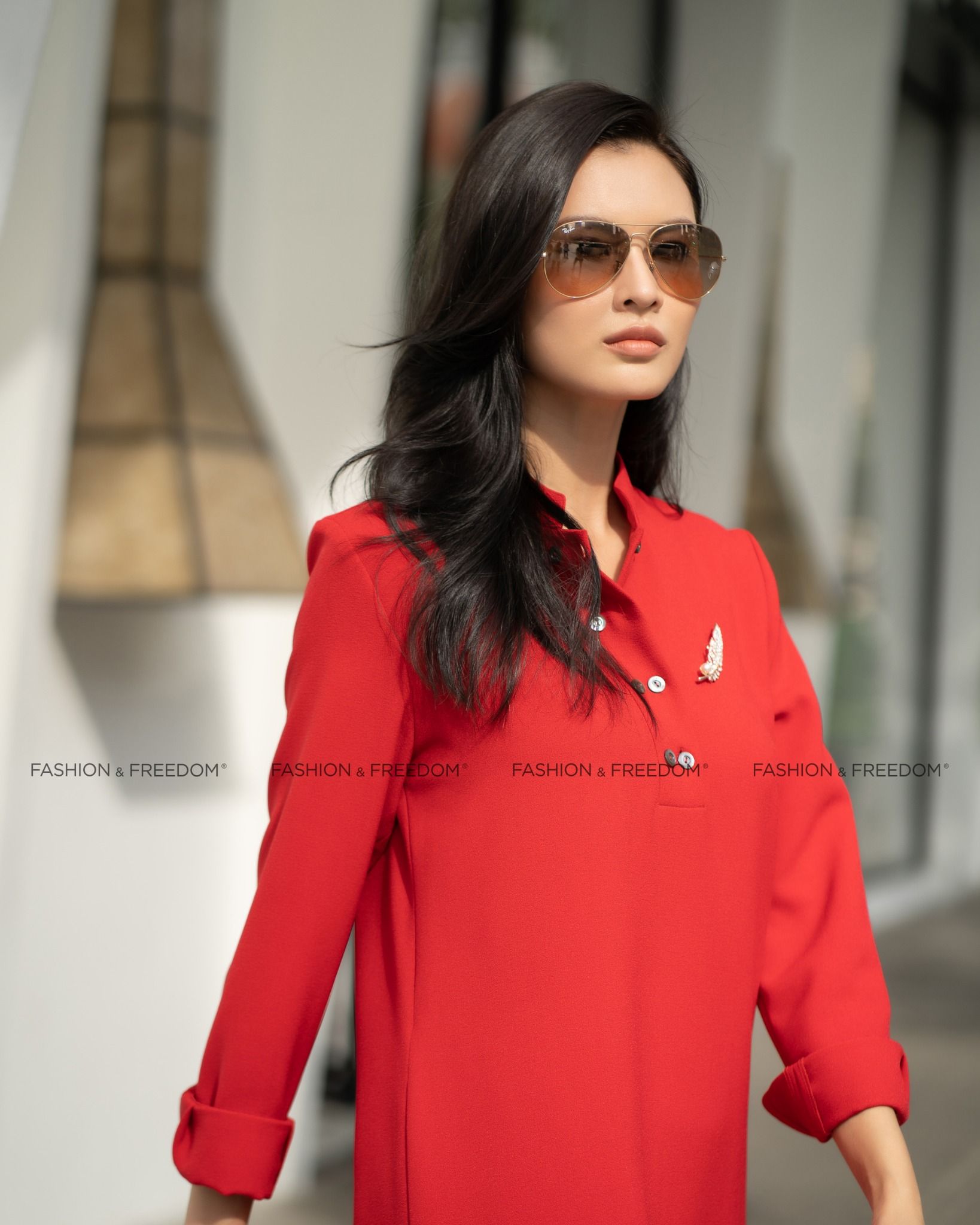 Đầm Lụa Đỏ Tình Thơ Mùa Thu