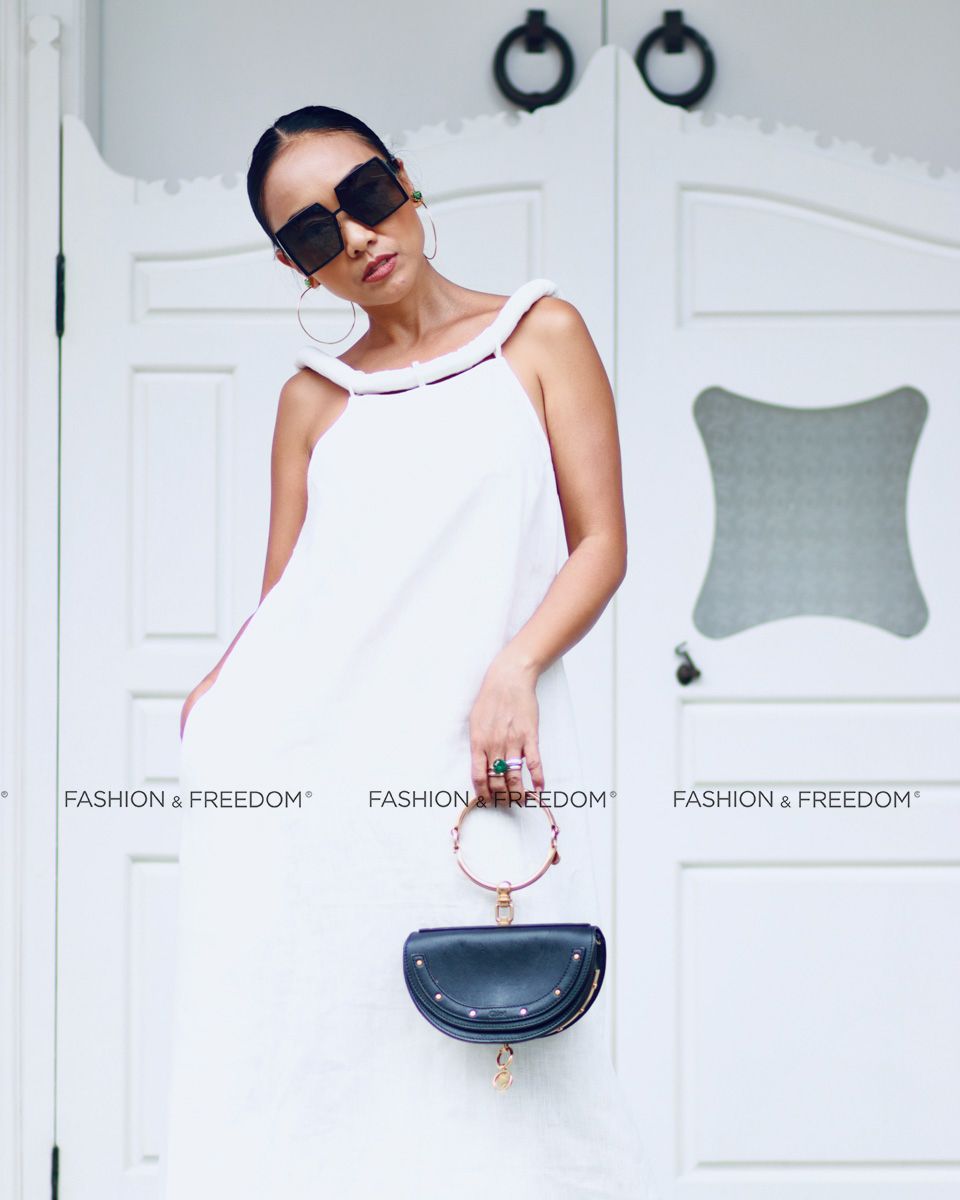 Đầm Linen Trắng Chocolate Fall In Love