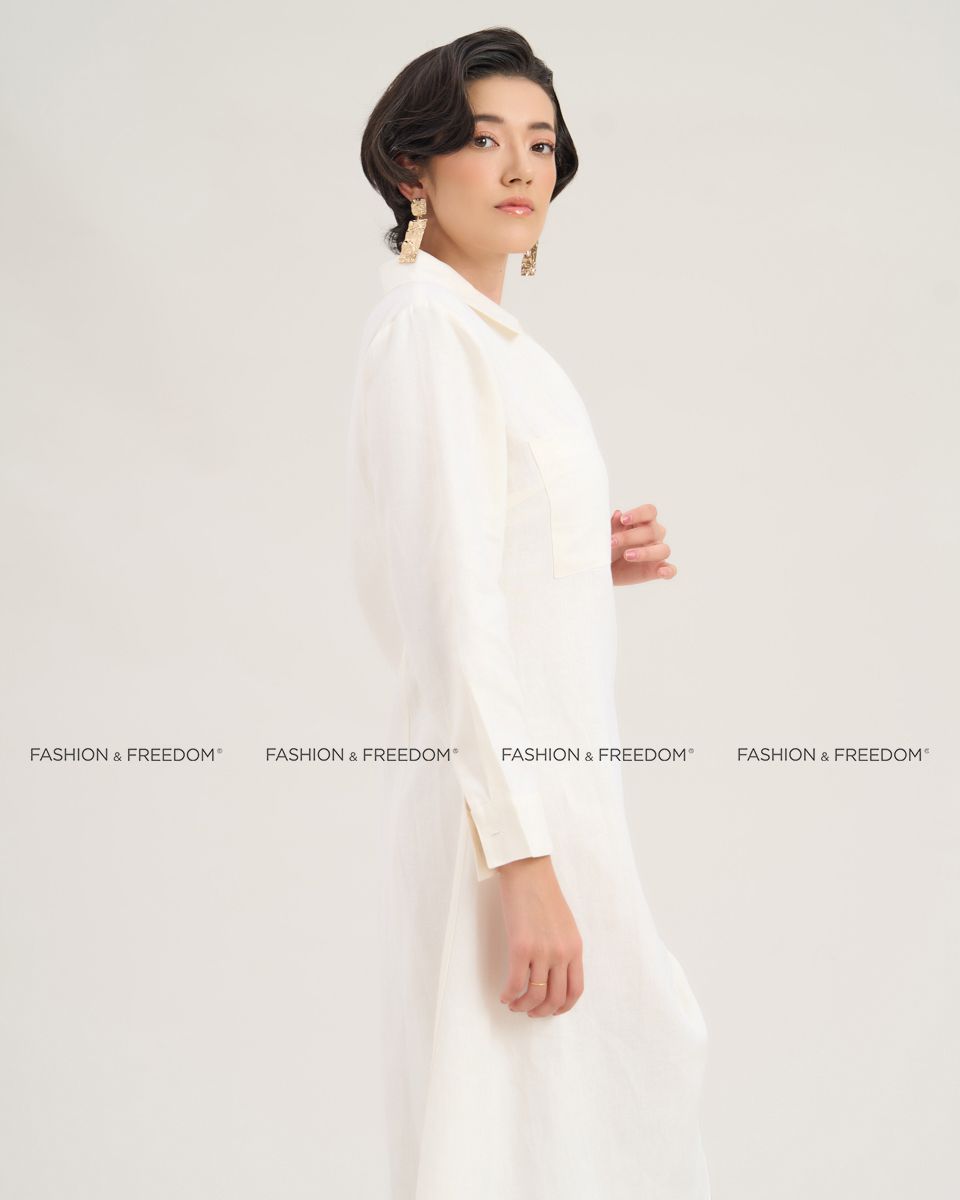 Đầm Linen Trắng