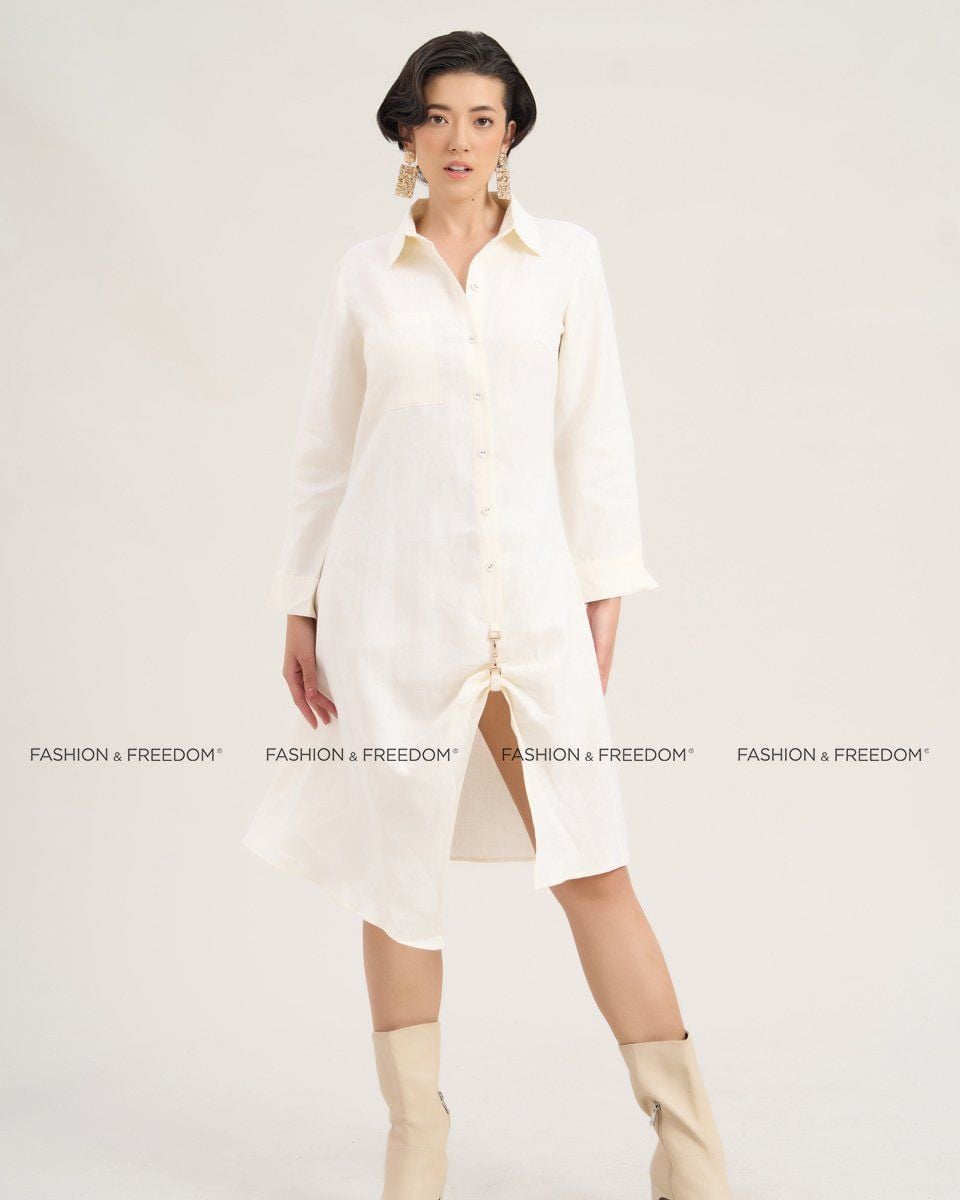 Đầm Linen Trắng