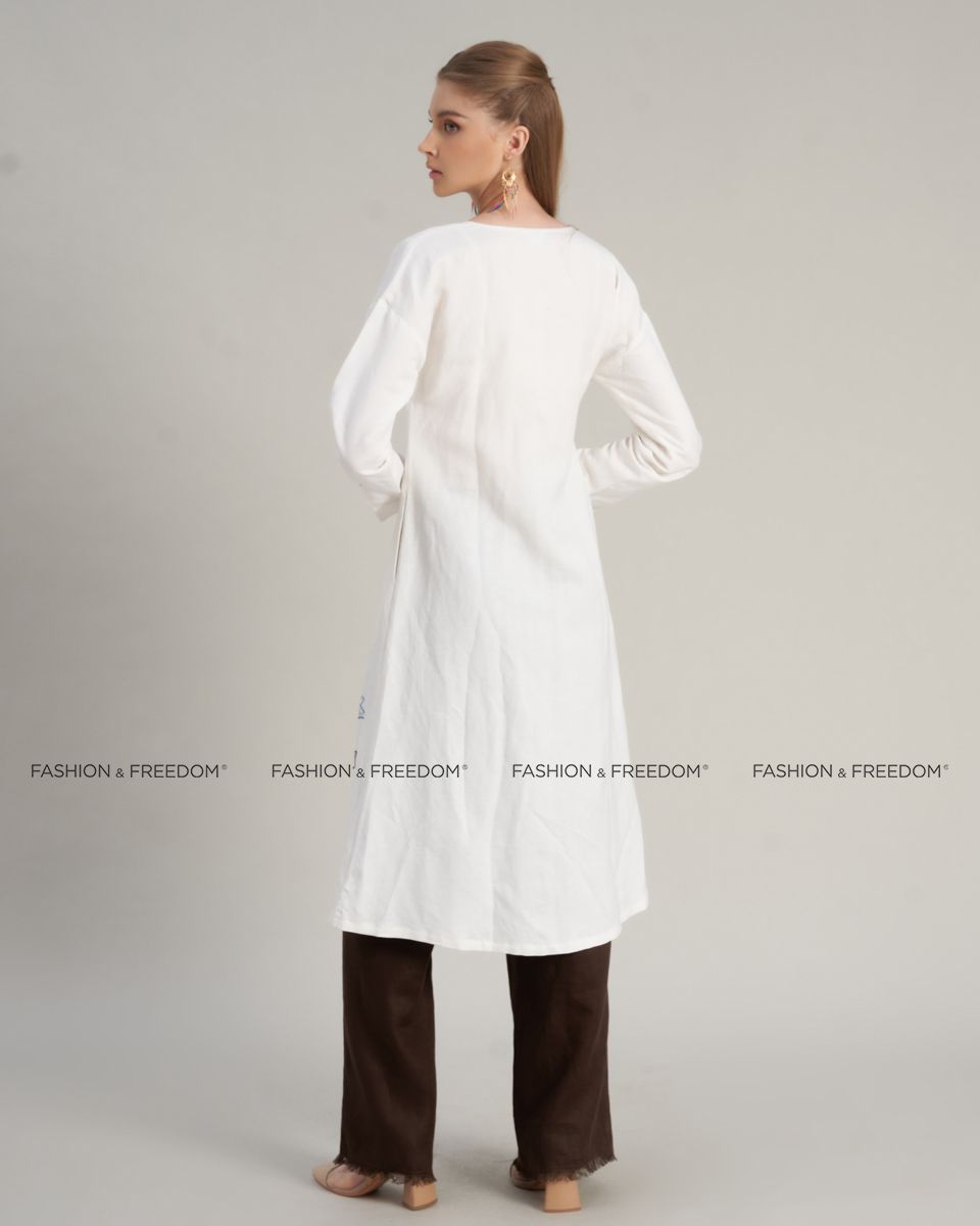 Đầm Nữ Linen Trắng Hello New Day