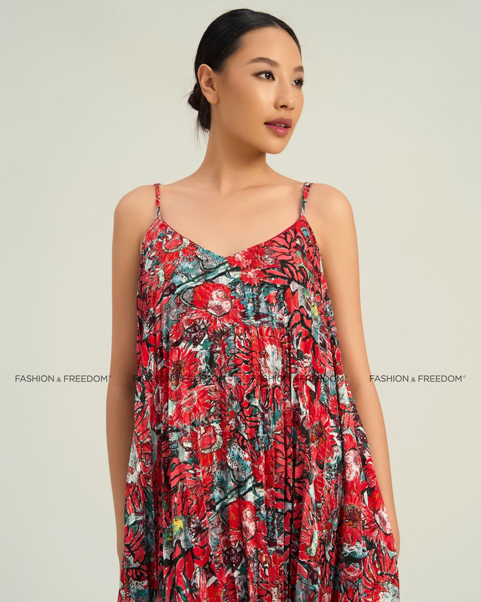 Đầm Voan Nữ Đỏ The  Art Of Styling