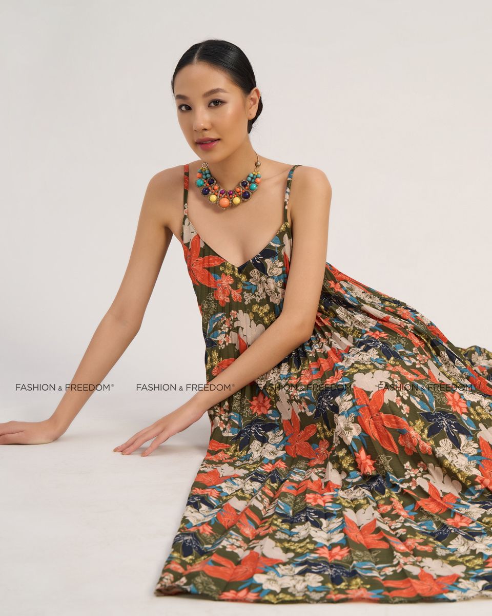 Đầm Voan Nữ Rêu The  Art Of Styling