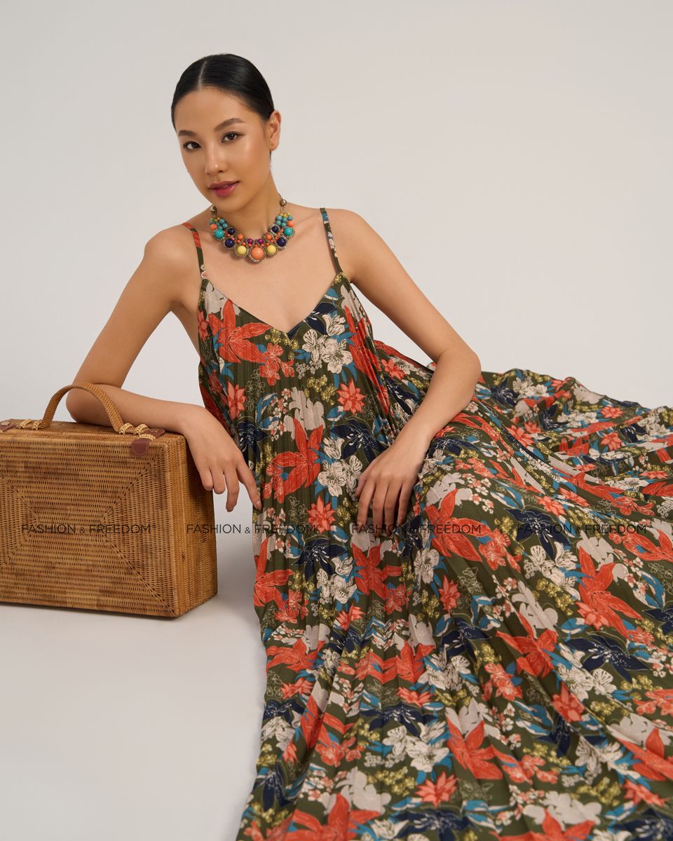 Đầm Voan Nữ Rêu The  Art Of Styling