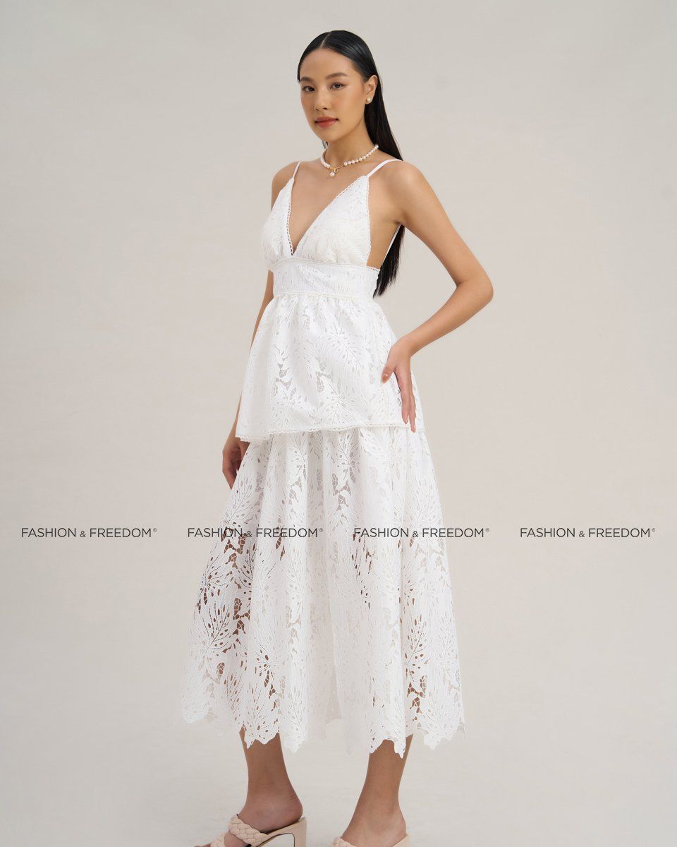 Đầm Ren Nữ Trắng The  Art Of Styling