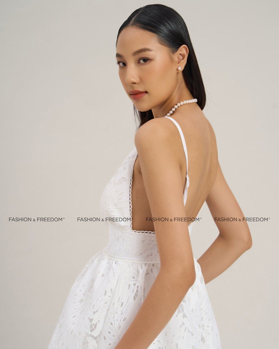 Đầm Ren Nữ Trắng The  Art Of Styling