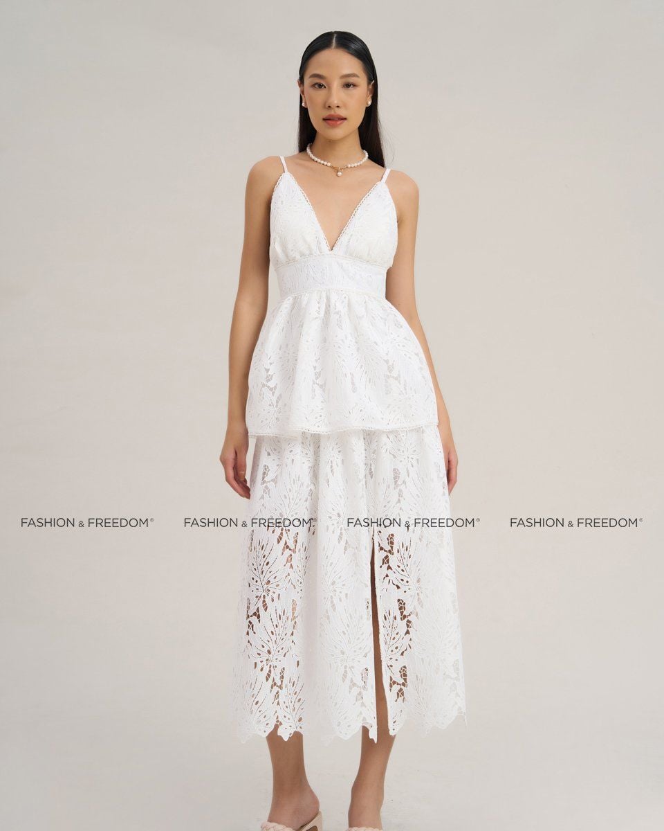Đầm Ren Nữ Trắng The  Art Of Styling