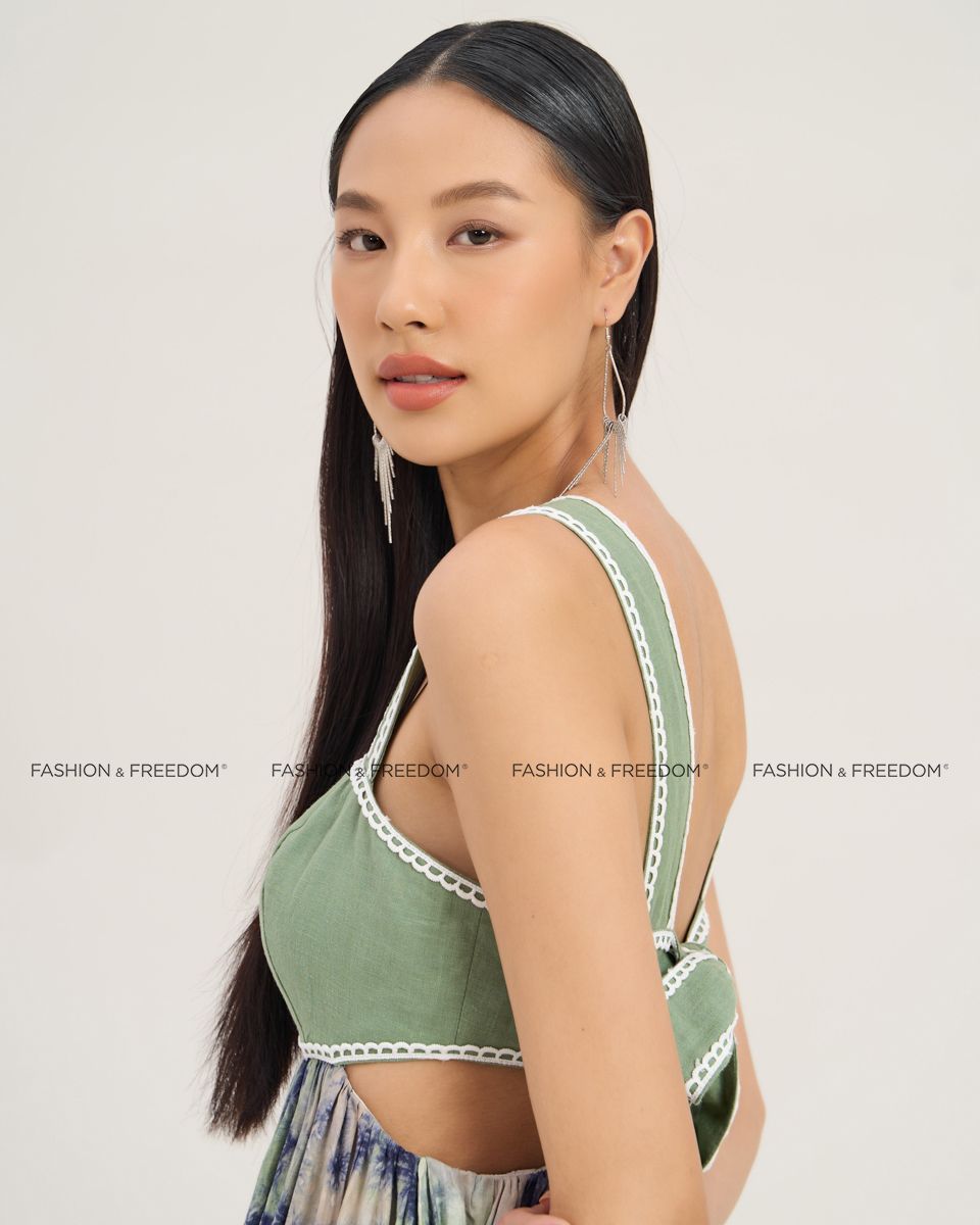 Đầm Lụa Nữ Xanh Ngọc City Girl