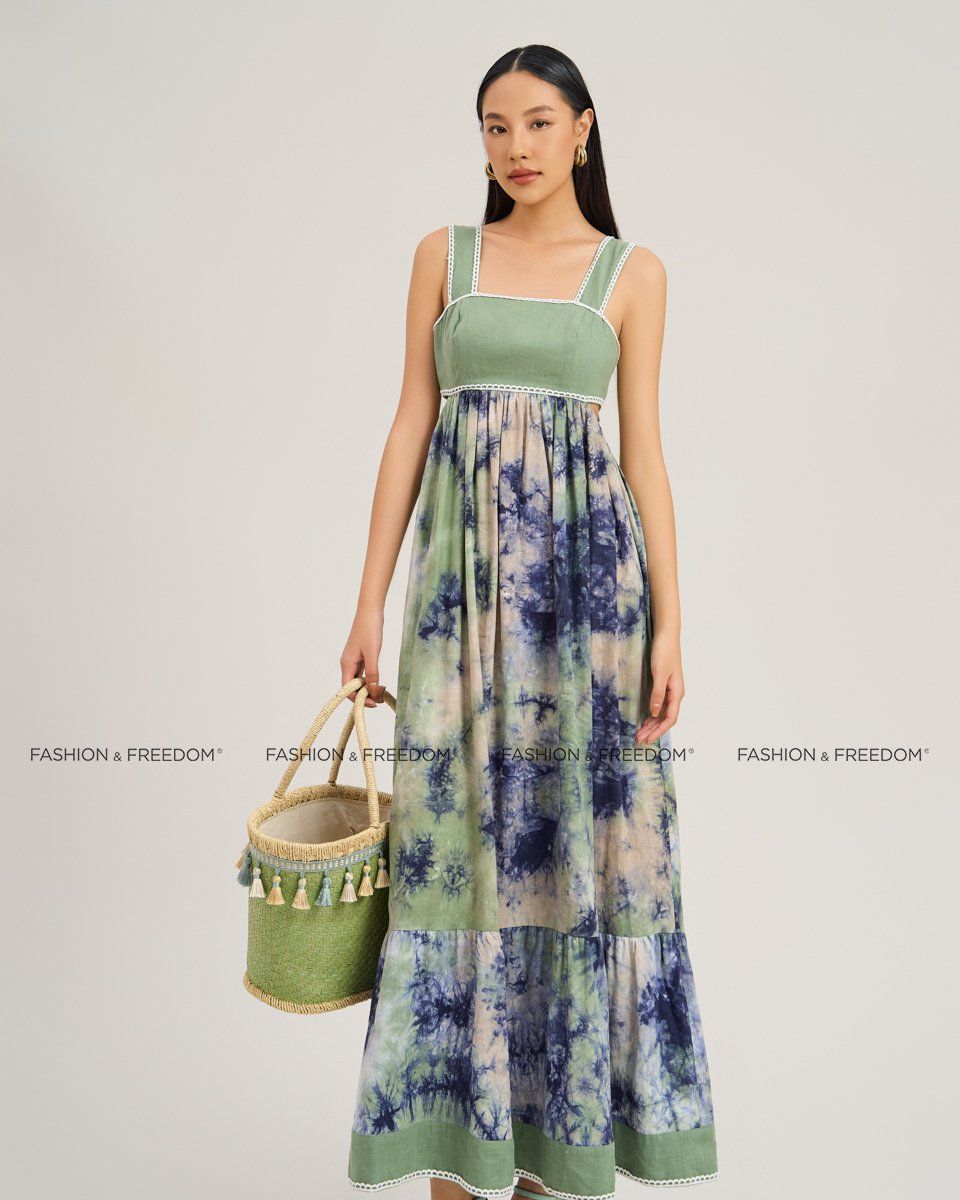 Đầm Lụa Nữ Xanh Ngọc City Girl