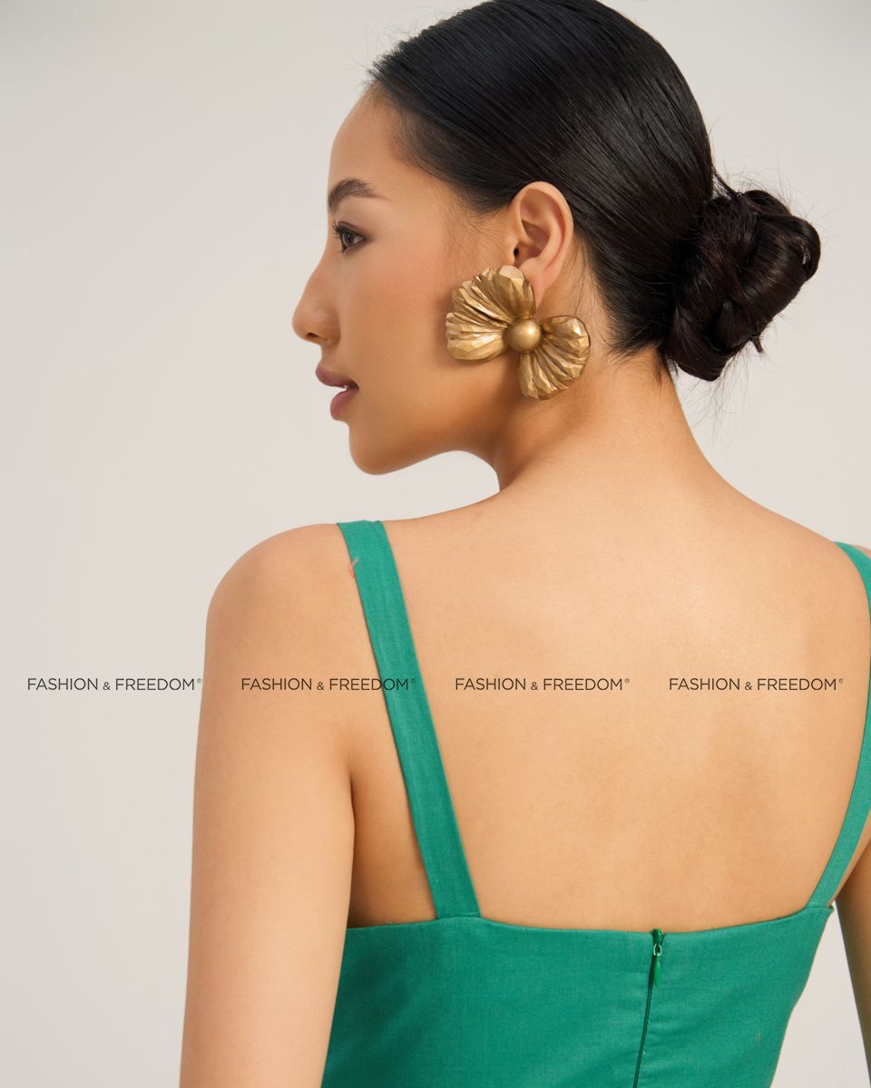 Đầm Nữ Linen Xanh Lá The  Art Of Styling