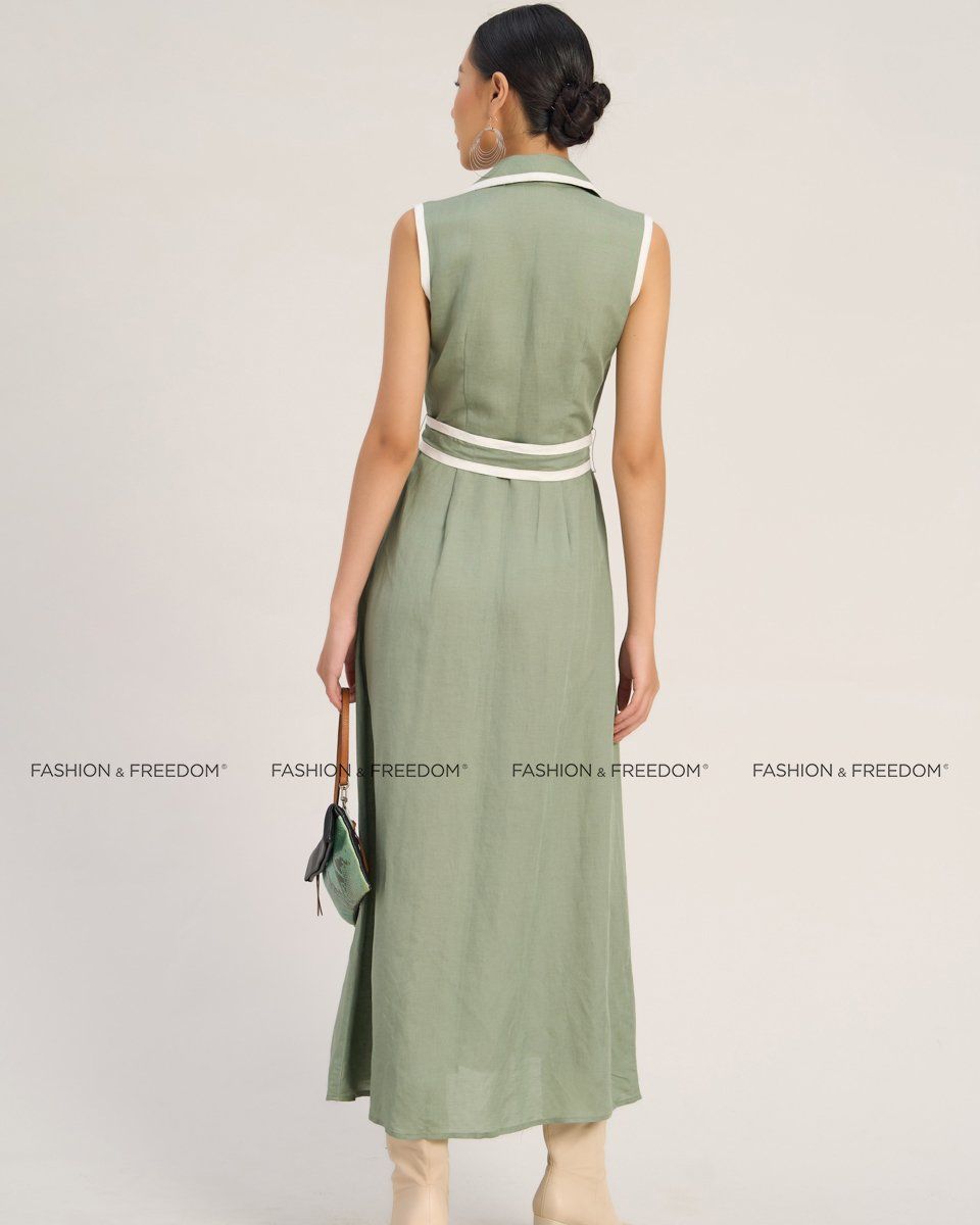Đầm Linen Nữ Xanh The Art Of Styling