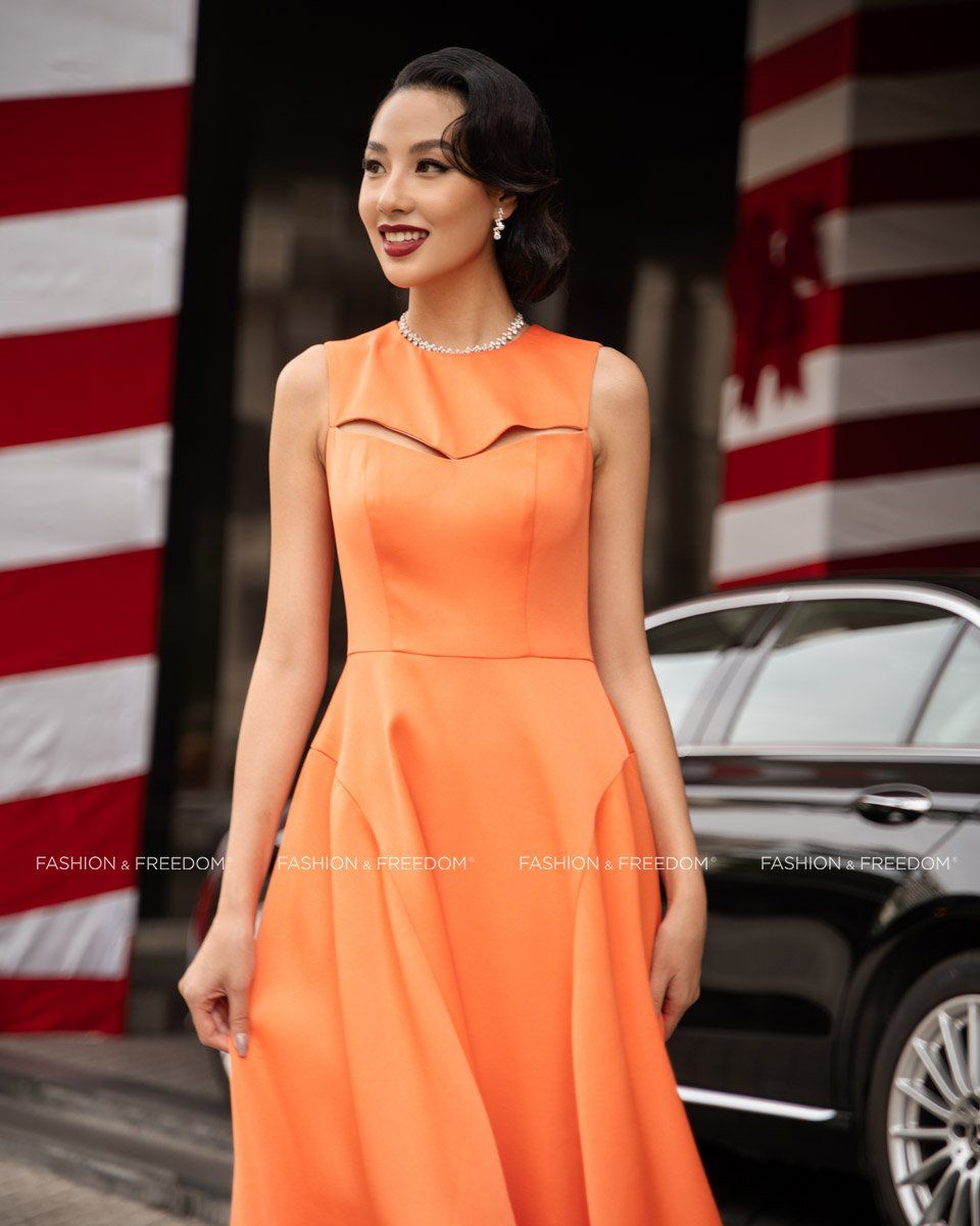 Đầm Gấm Cam Starry Nights