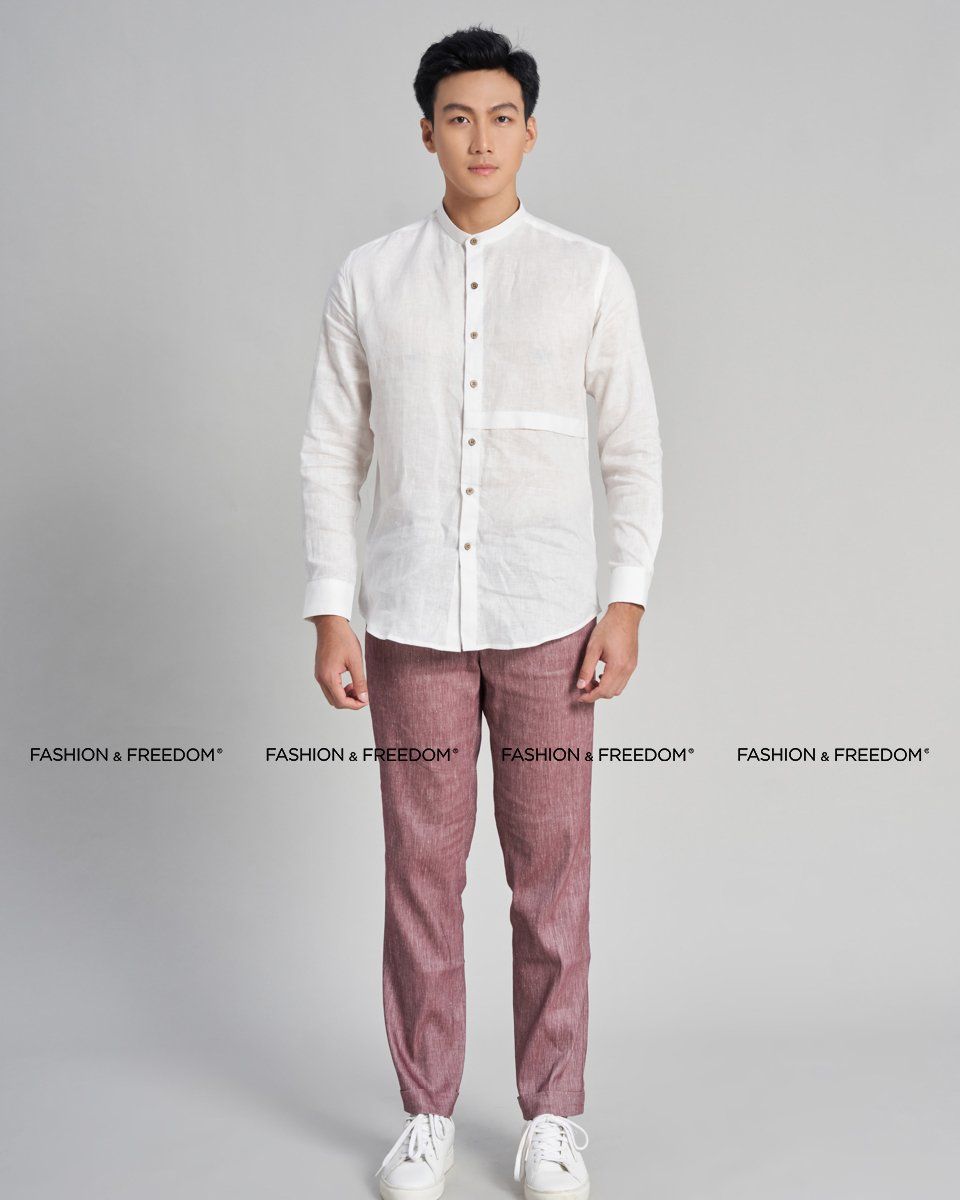 Quần Dài Nam Linen Hồng The New Cool