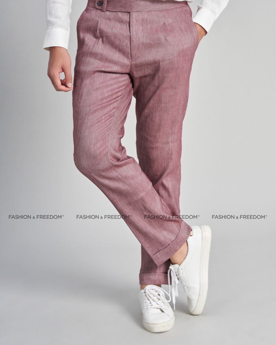 Quần Dài Nam Linen Hồng The New Cool