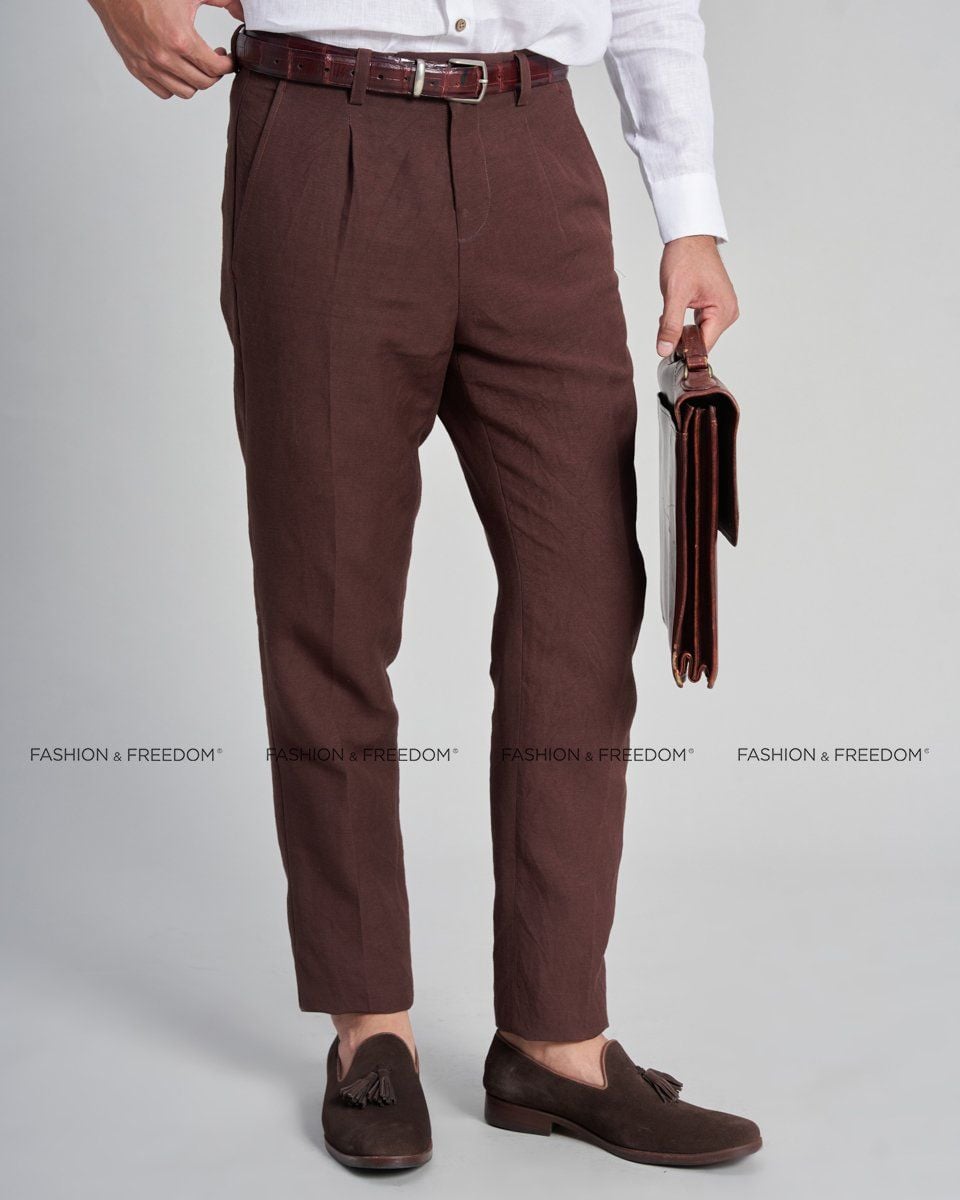 Quần Dài Linen Hồng Quân The New Cool