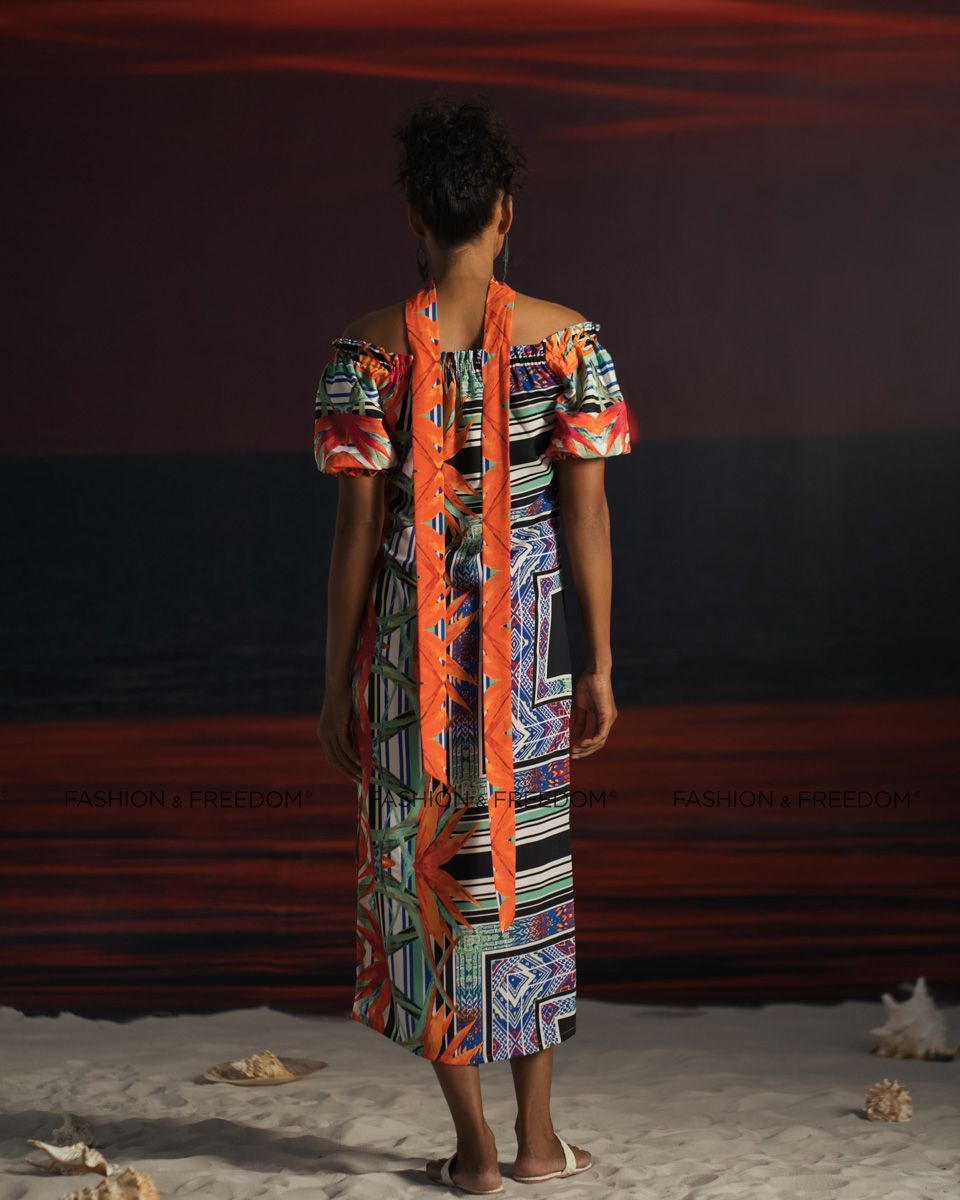 Đầm Lụa Nhiều Họa Tiết Summer Get Away