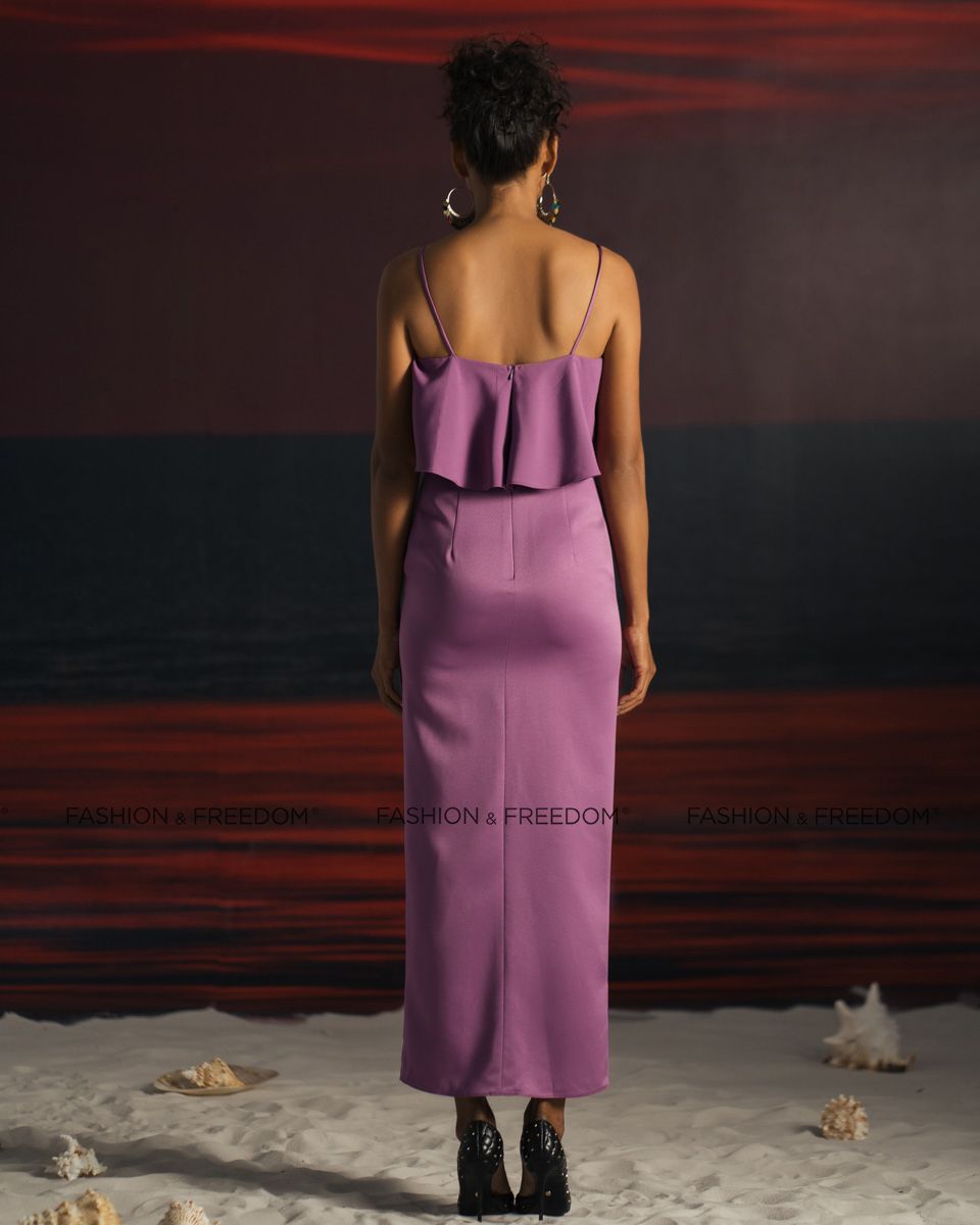 Đầm Lụa Tím Summer Get Away