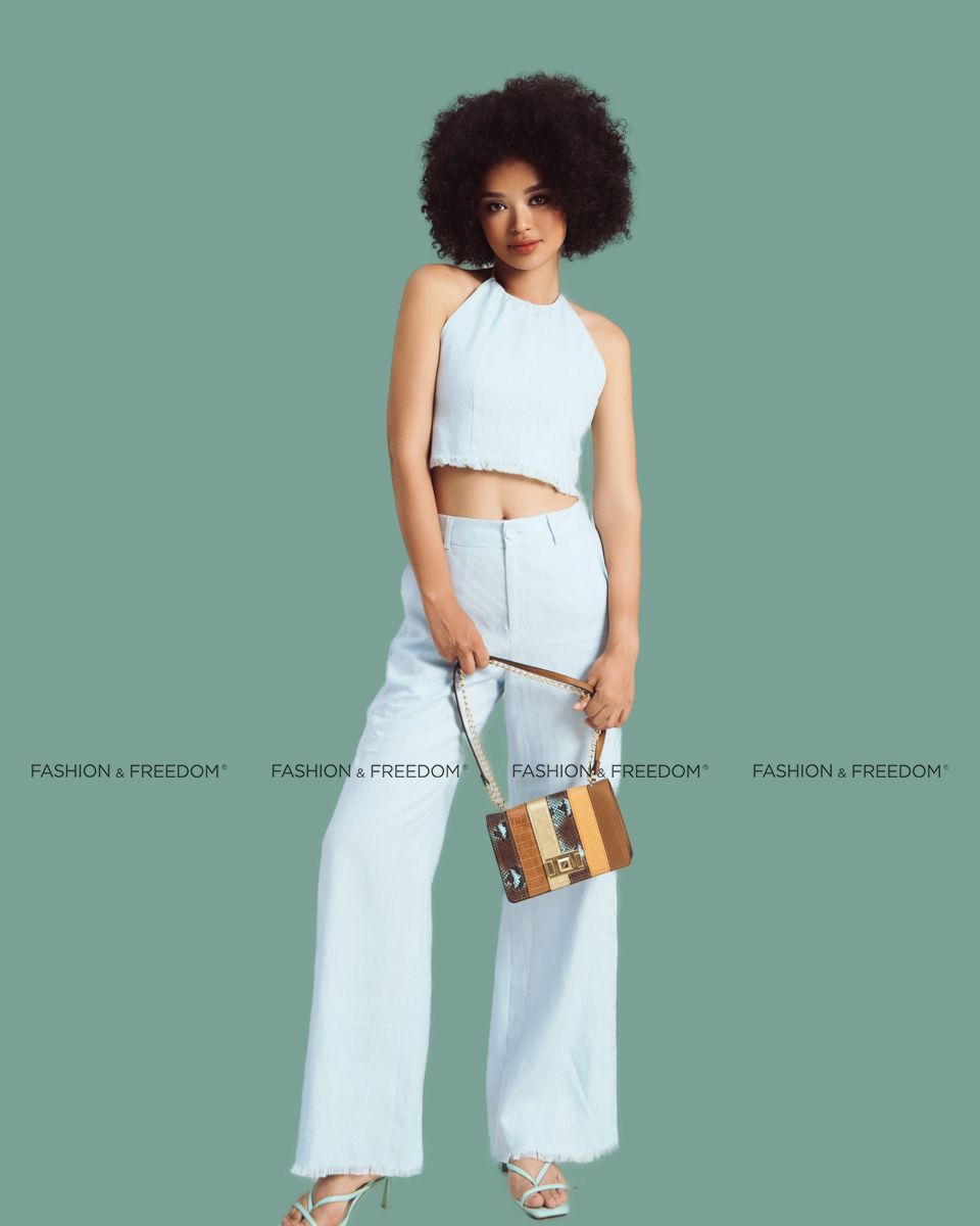 Áo Kiểu Linen Nữ Xanh De Soleil