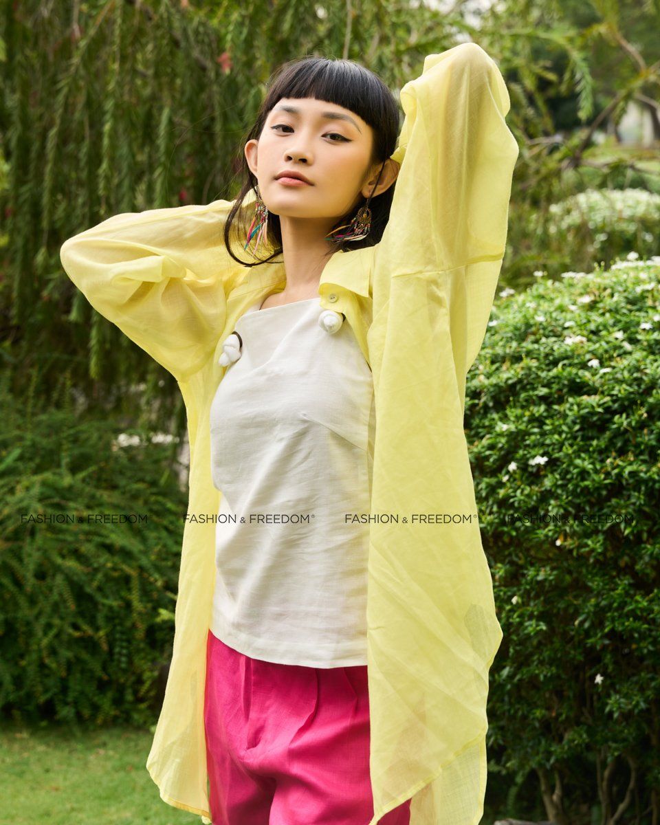 Áo Sơ Mi Linen Vàng De Soleil