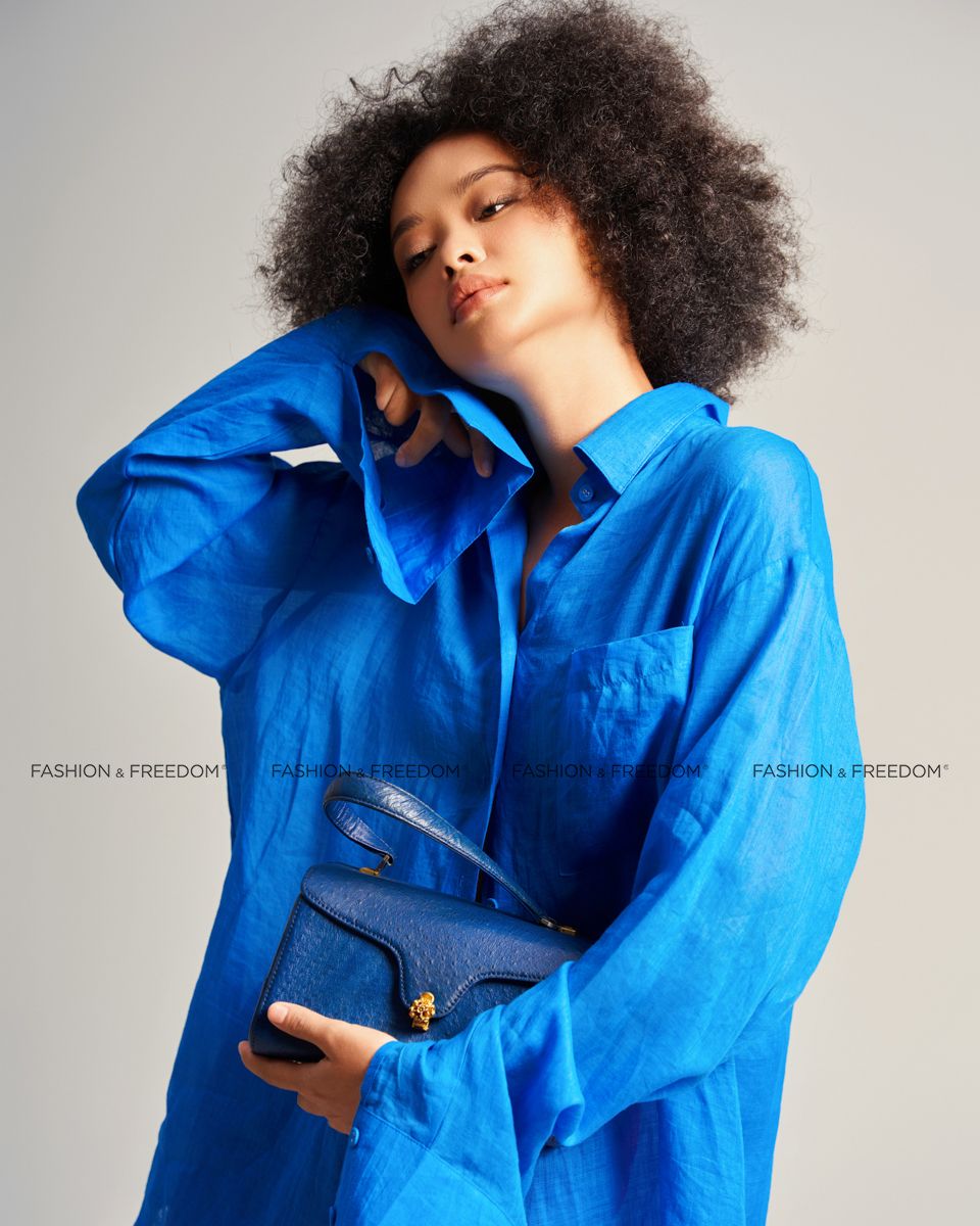 Áo Sơ Mi Linen Xanh Biển De Soleil