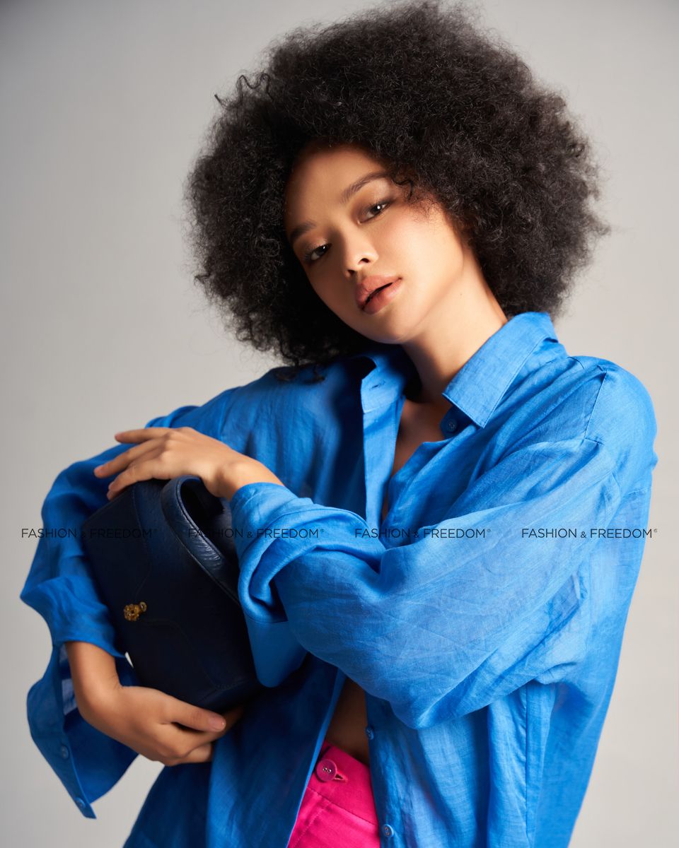 Áo Sơ Mi Linen Xanh Biển De Soleil