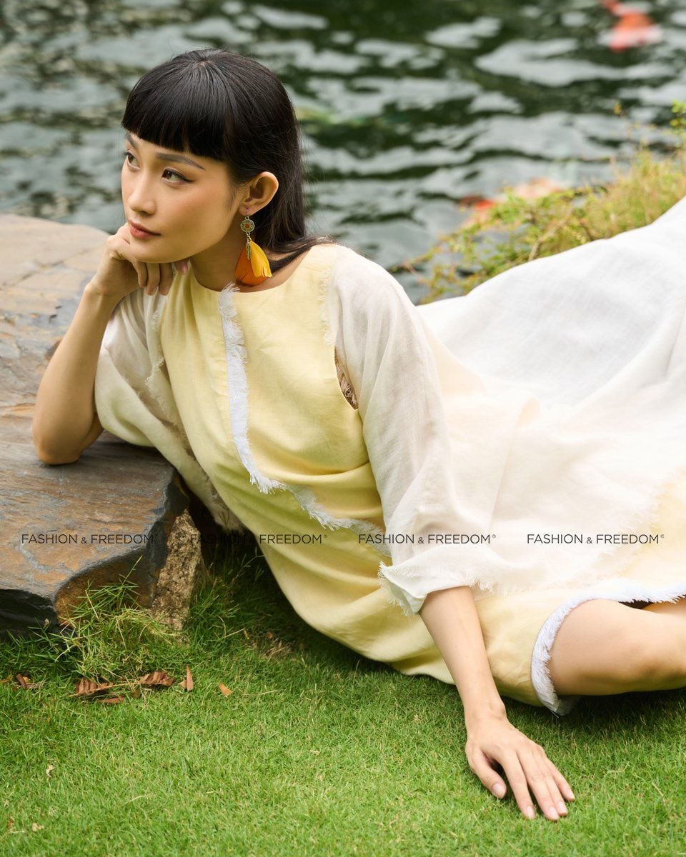 Áo Choàng Linen Trắng