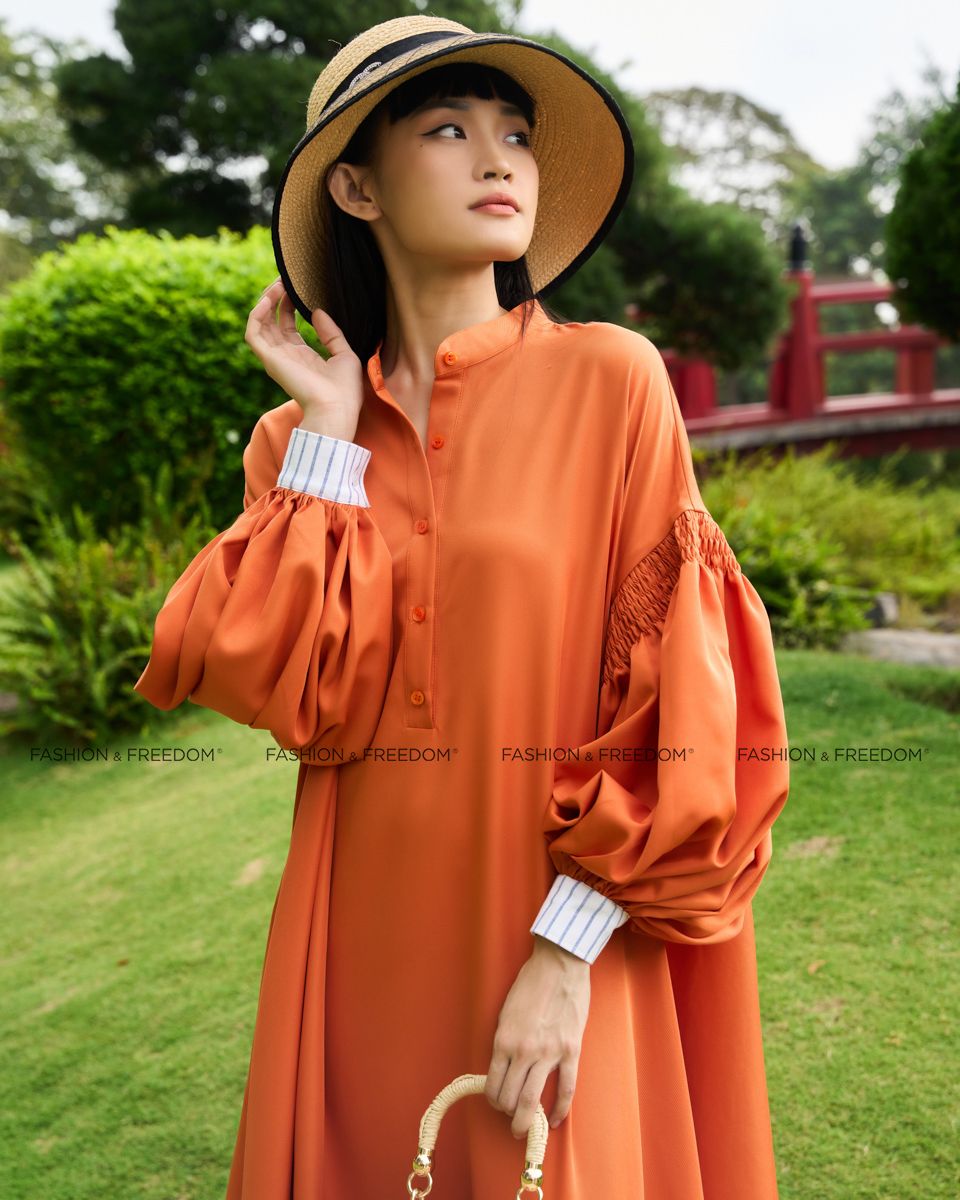 Đầm Kate Cam Đất Chocolate Fall In Love