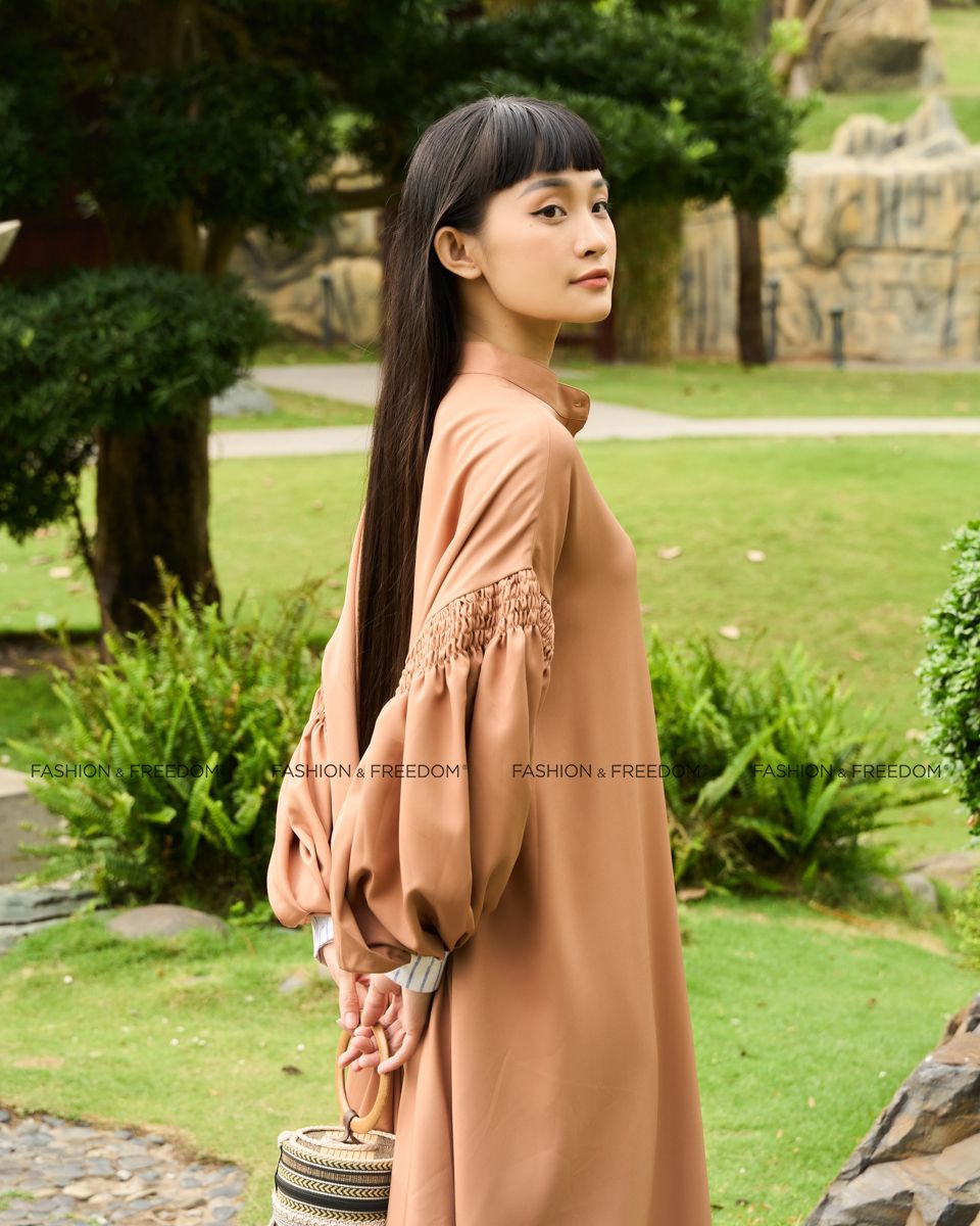 Đầm Kate Nâu Nhạt Chocolate Fall In Love