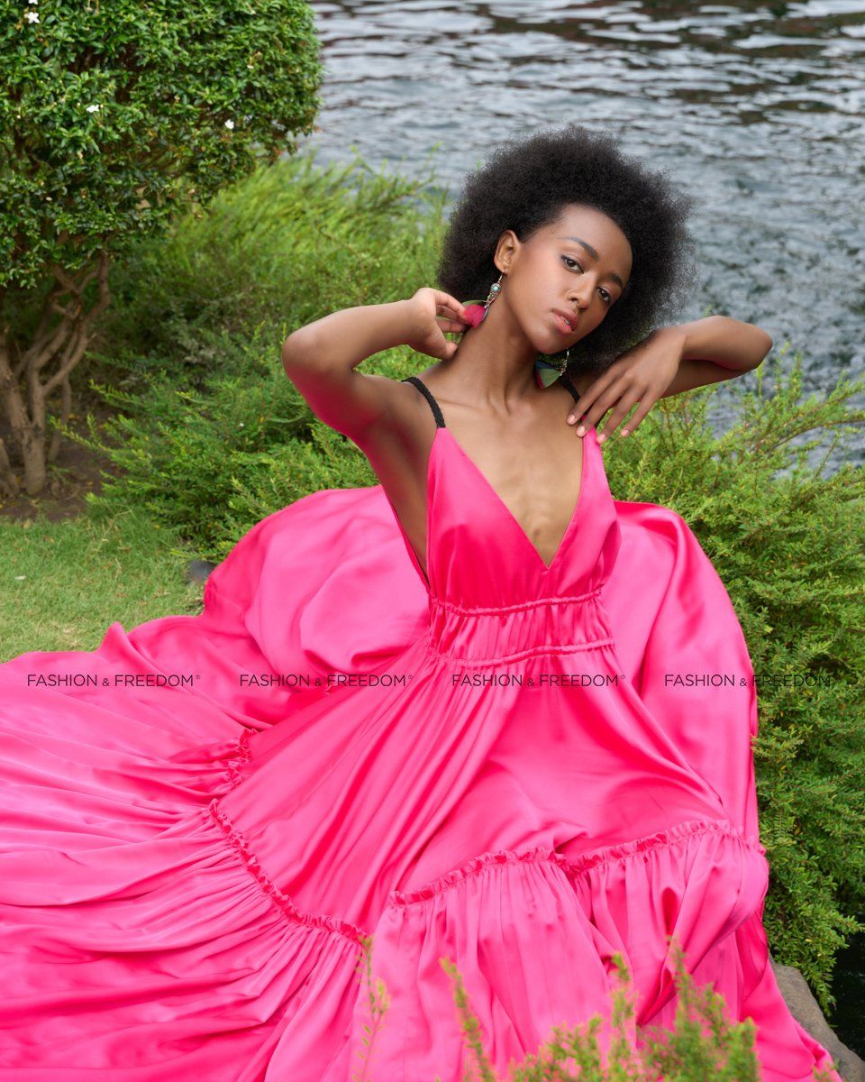 Đầm Lụa Nữ Hồng Sen De Soleil