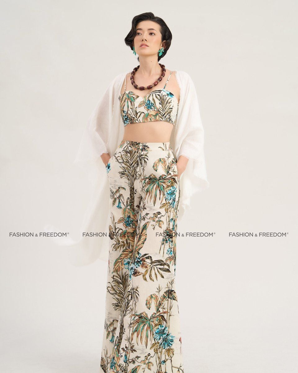 Áo Choàng Linen Trắng