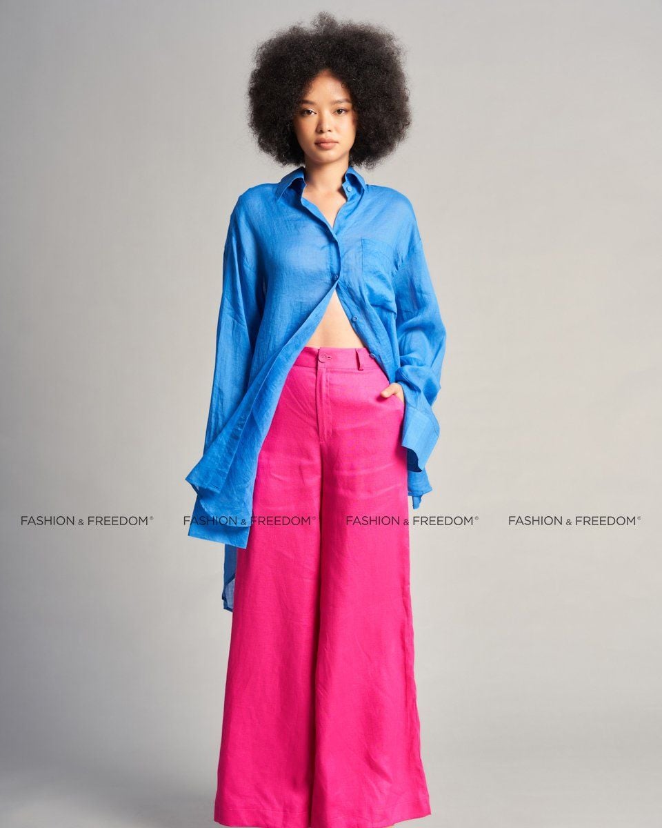 Quần Dài Linen Hồng Sen Chocolate Fall In Love