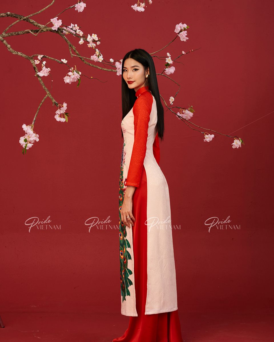Áo Dài Gấm Đỏ Xuân Thịnh Vượng