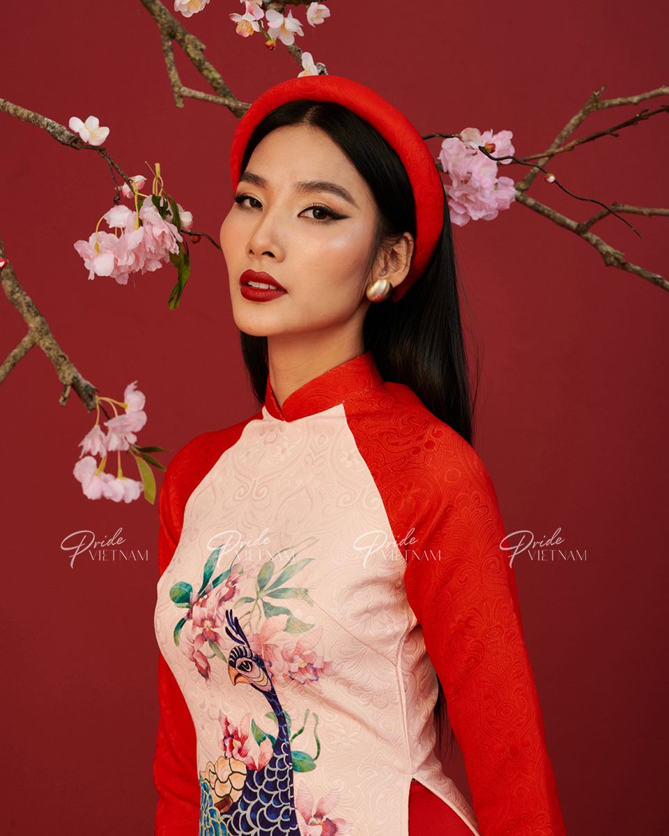 Áo Dài Gấm Đỏ Xuân Thịnh Vượng