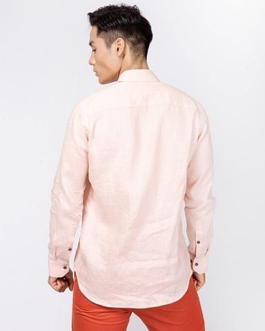 Áo Sơ Mi Nam Linen Hồng NEW BREEZE