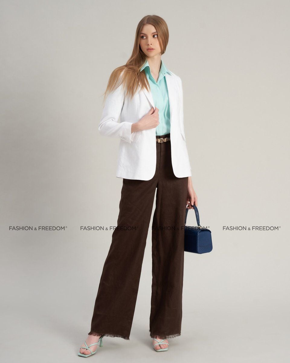 Quần Nữ Linen Nâu