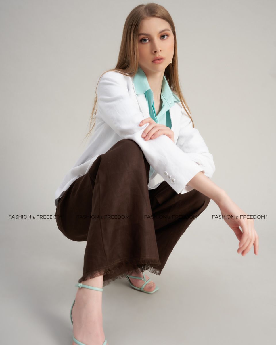 Quần Nữ Linen Nâu