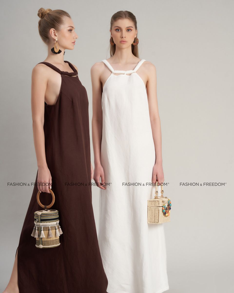 Đầm Linen Trắng Chocolate Fall In Love