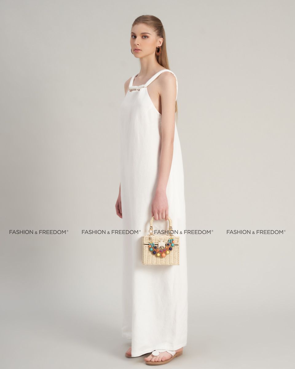 Đầm Linen Trắng Chocolate Fall In Love