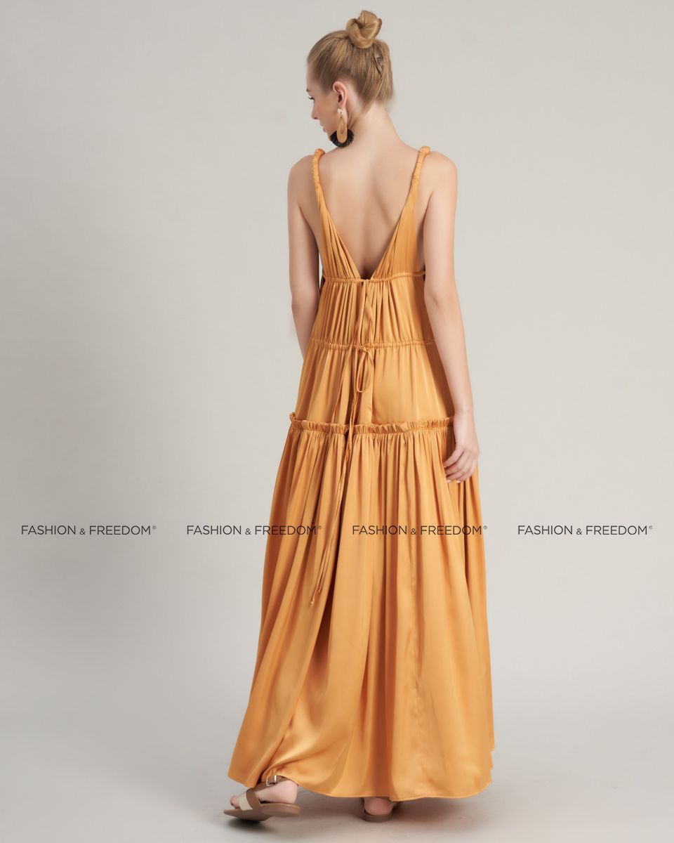 Đầm Lụa Vàng De Soleil